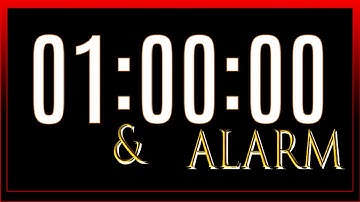 1-Hour Countdown Timer and 15-Second Alarm