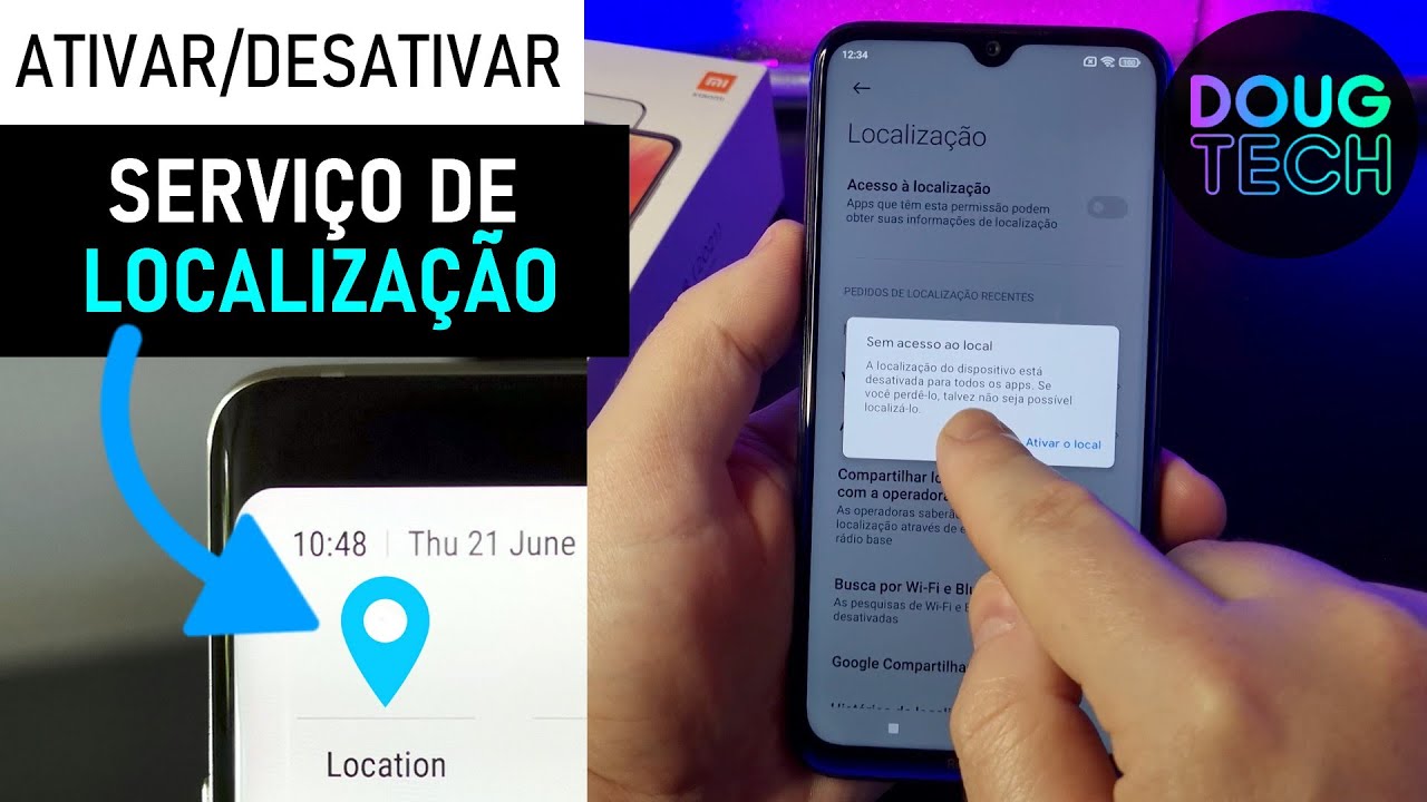 Acessando as Configurações de Localização