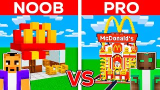 Batalla de Construcción de MCDONALDS NOOB vs PRO!