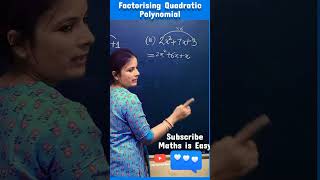 Polynomials Class 9 | Factorising Quadratic Polynomia | Splitting the Middle Term #trending #shorts