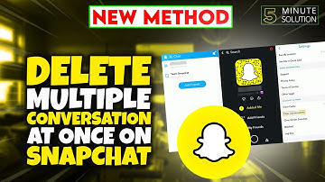 How to delete multiple conversation at once On Snapchat 2024