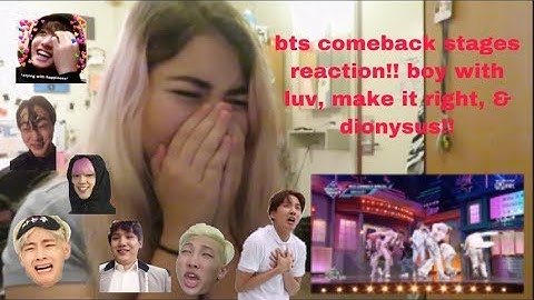 {REACTION} BTS COMEBACK STAGES: BOY WITH LUV, MAKE IT RIGHT, & DIONYSUS