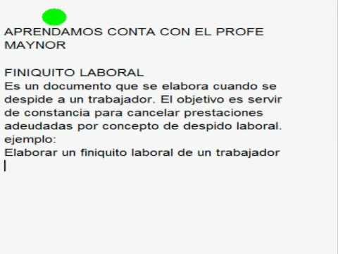 Finiquito Laboral Guatemala (Parte 1) - YouTube