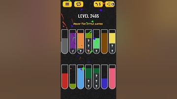 Water sort puzzle level 3465