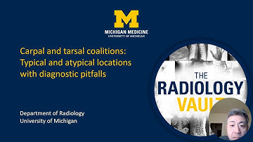 MRI, CT & X-Ray of Carpal and Tarsal Coalitions