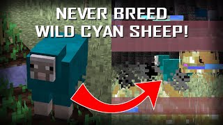 Don't Breed Wild Caught Cyan Sheep Unless Your Want This To Happen To You! Minecraft Creepypasta