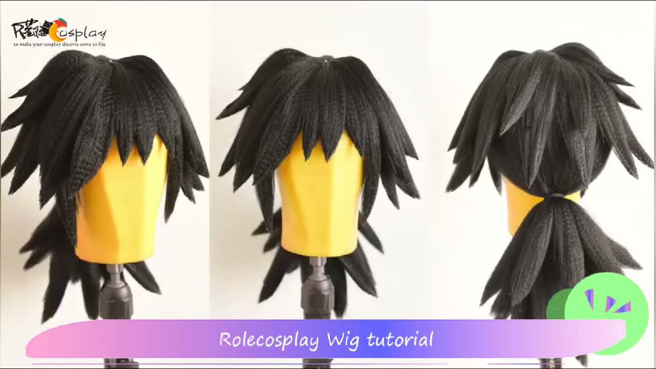Demon Slayer Tomioka Giyuu Wig Tutorial - Kimetsu no Yaiba