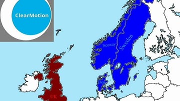 United Kingdom Vs Scandinavian Countries (Simulation) Animated Map