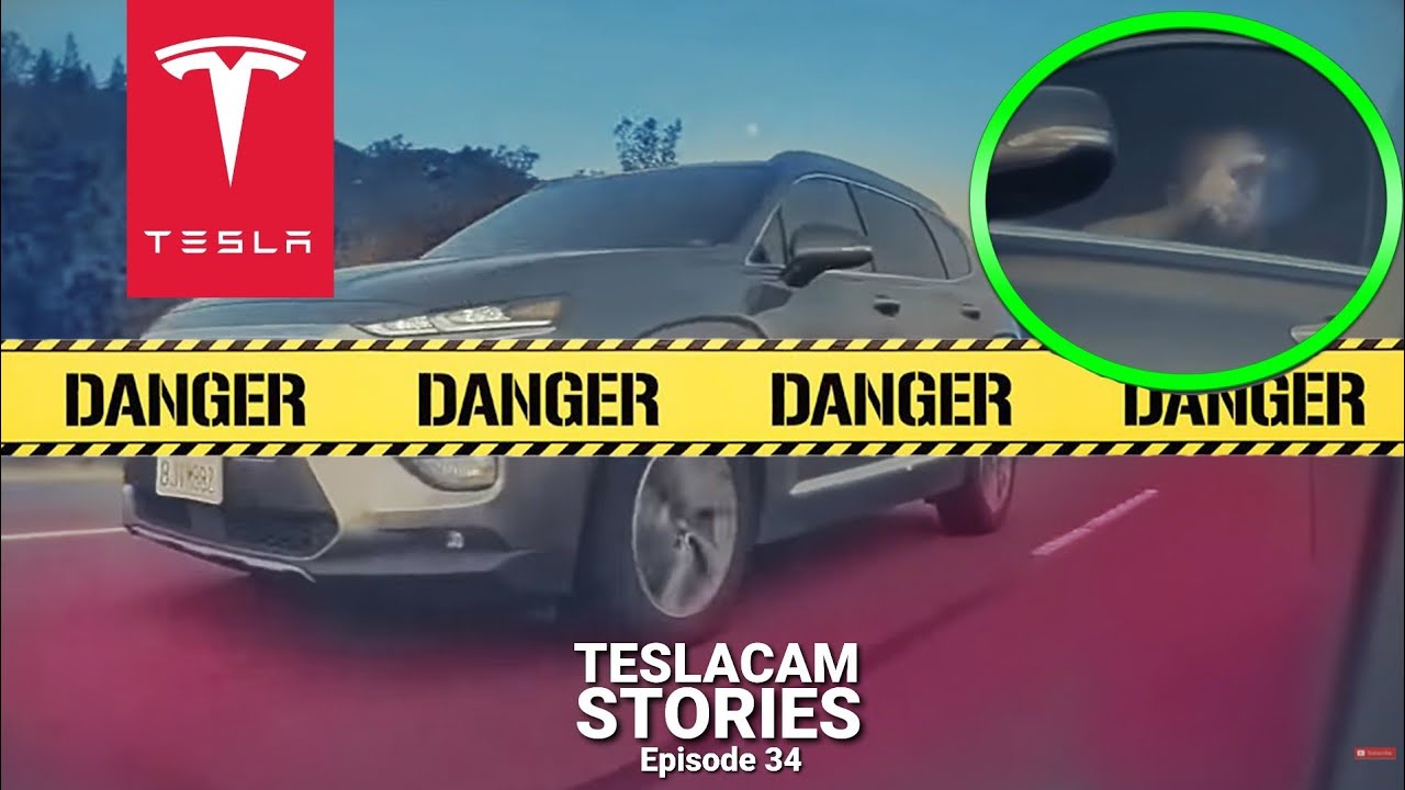 PULLS OUT GUN IN ROAD RAGE | TESLACAM STORIES #34 - YouTube