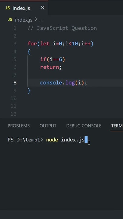 Return in JavaScript Loops #javascript - YouTube