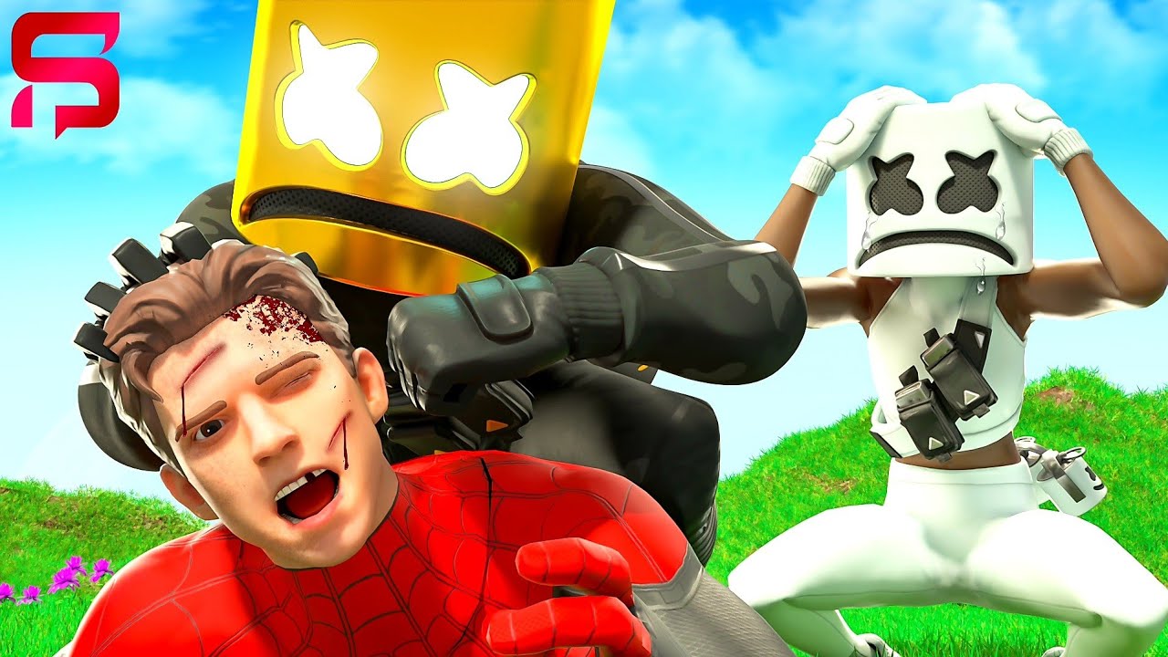 SPIDERMAN and MARSHMELLO FIGHT FOR HIS GIRLFRIEND... Fortnite YouTube