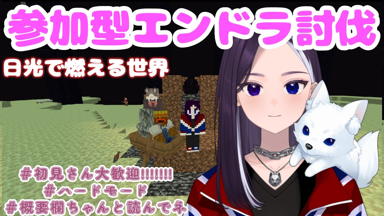 【参加型】日光で燃える世界でエンドラ討伐!!!!! #初見さん大歓迎 #マイクラ 【LiccaLin/#VTuber】