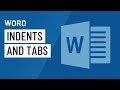 Word: Indents and Tabs