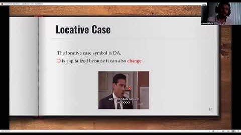 Turkish Workshop Case Markers Dative, Locative, Ablative