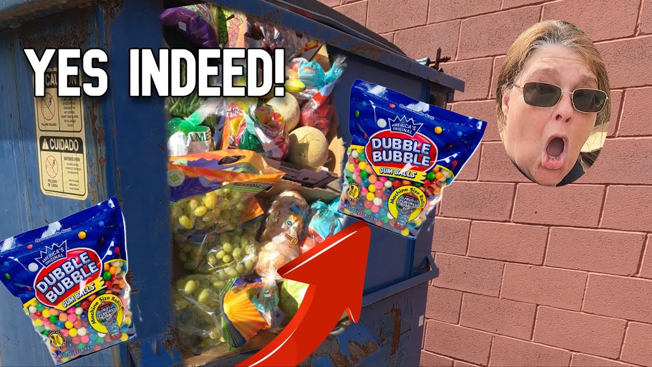 Dumpster Diving- Double Bubble Bubble Gum, New Clothes, Free Food + Flea Market, + Critter Cam