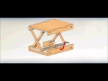 Wood Scissor Lifting Table