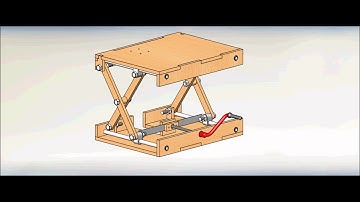 Wood Scissor Lifting Table