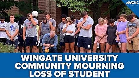 Vigil held for student-athlete Kyle Honore at Wing...