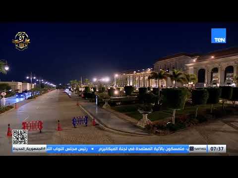 لحظة وصول الرئيس السيسي مقر احتفالية وطن السلام بمدينة الثقافة والفنون بالعاصمة الإدارية الجديدة