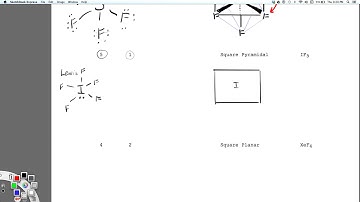 Square Pyramidal molecule 5 bonding pairs
