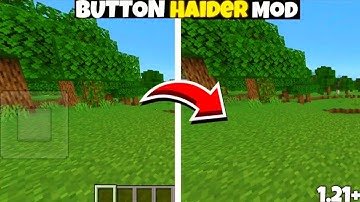 🤯HOW I HIDE MINECRAFT ALL BUTTONS USING NO MODS IN MINECRAFT MCPE 1.21+