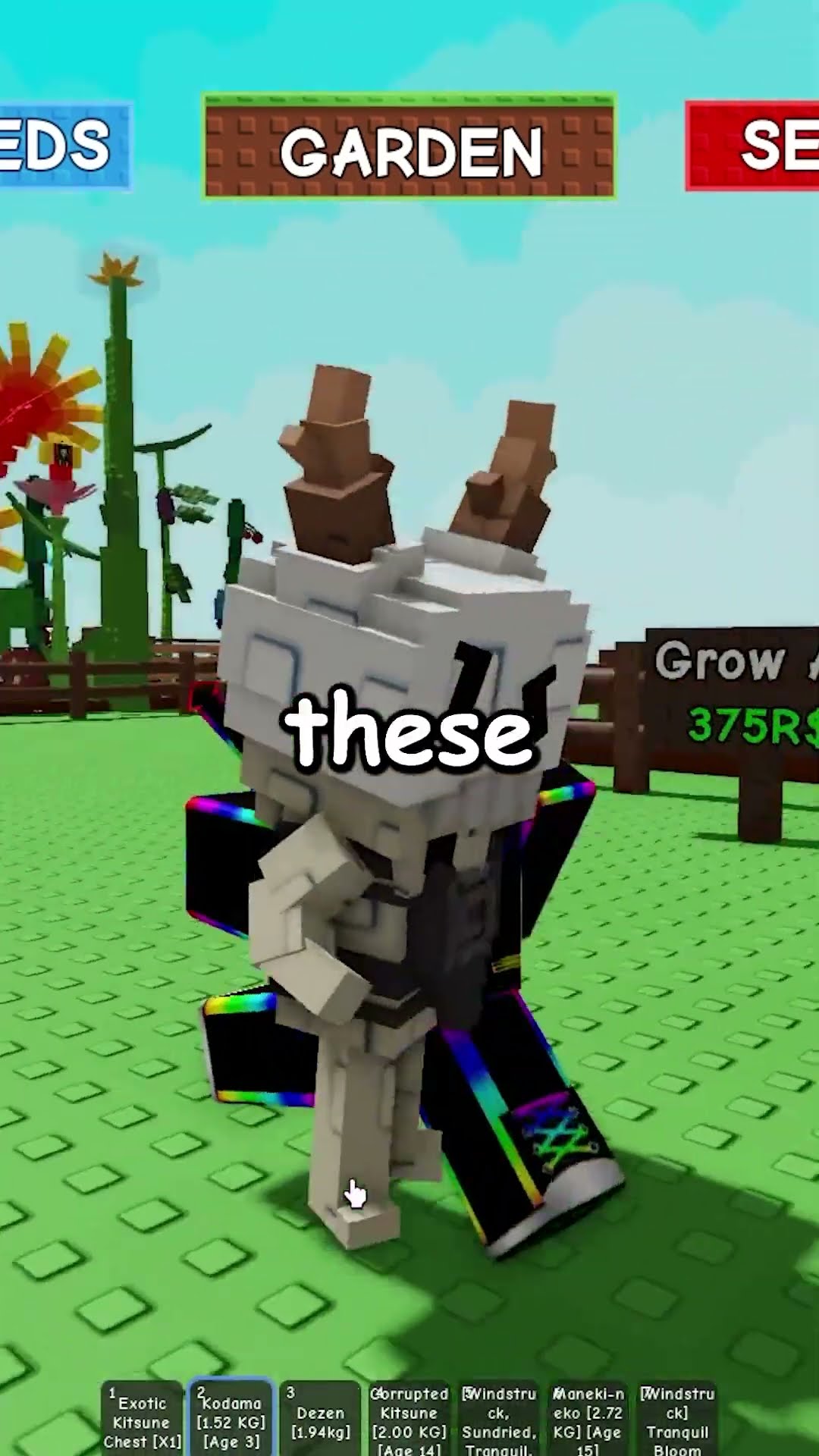 NEW KODAMA PET is OVERPOWERED in NEW Grow a Garden CORRUPTED