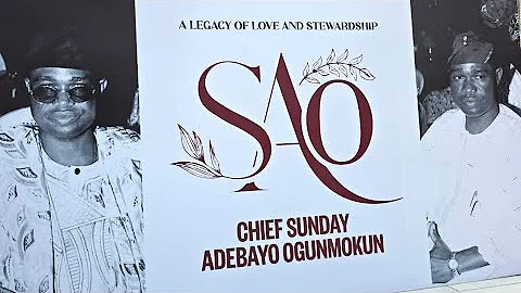 HONOUR. LEGACY. REST. — FINAL BURIAL CEREMONY OF CHIEF SUNDAY ADEBAYO OGUNMOKUN