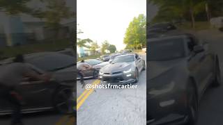 npc goes crazy in takeover traffic😳😭  #viral #cars #takeover #shorts #crash #fails