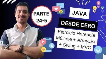Programación en Java: Herencia Múltiple + Swing + MVC (Ejemplo REAL con ArrayList) ✅