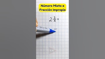 💥 Cómo Convertir Un Número Mixto a Fracción Impropia 😶 (▶48) #matemática #math