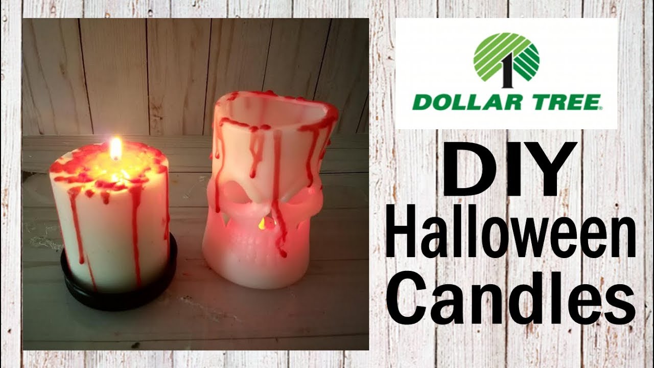 DIY Halloween Candles Dollar Tree YouTube DIY Halloween Candles Dollar Tree YouTube