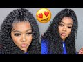 EASY Half Up Half Down on Lace Frontal Wig Tutorial ft. Isee Hair ♡