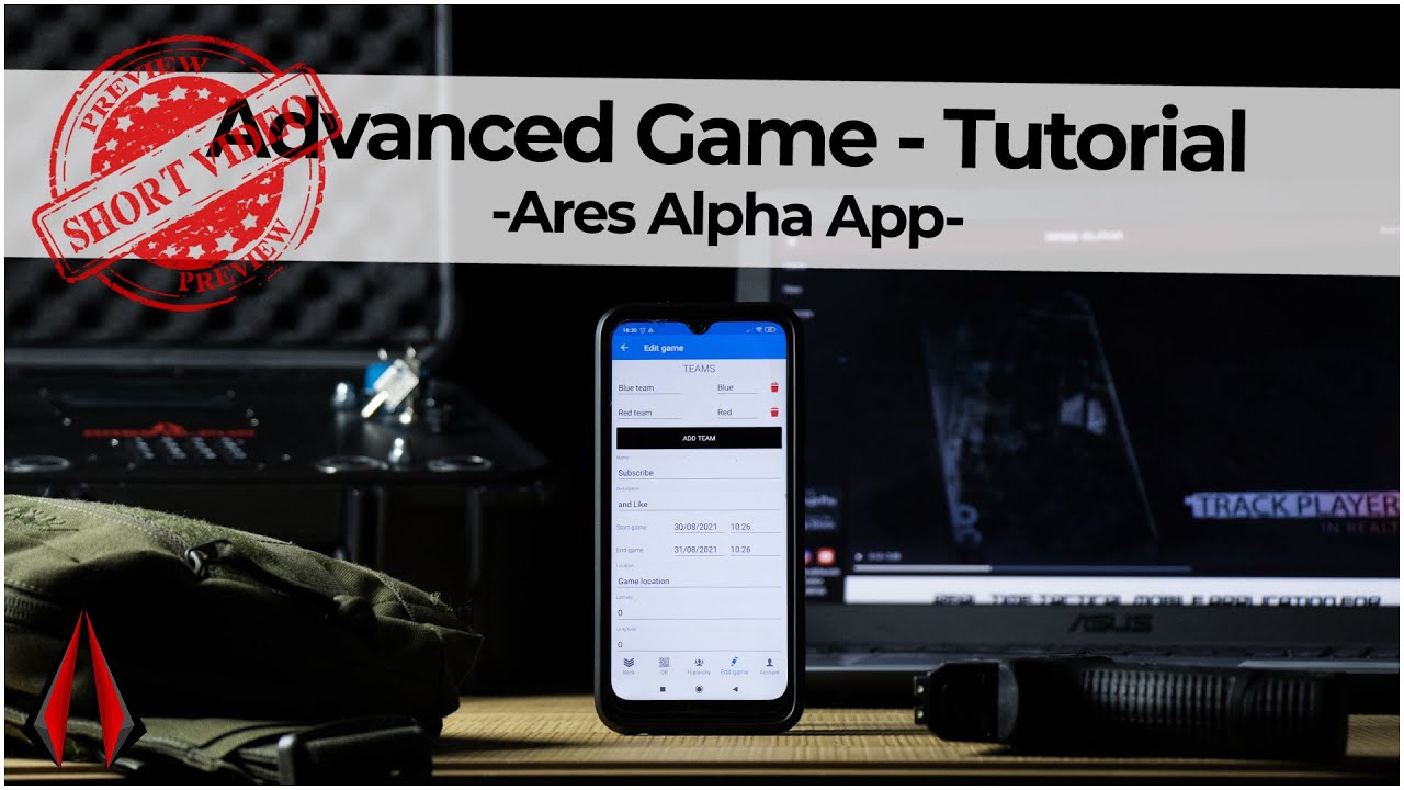 Ares Alpha App - Advanced Game - Tutorial - Airsoft Tracker App - 