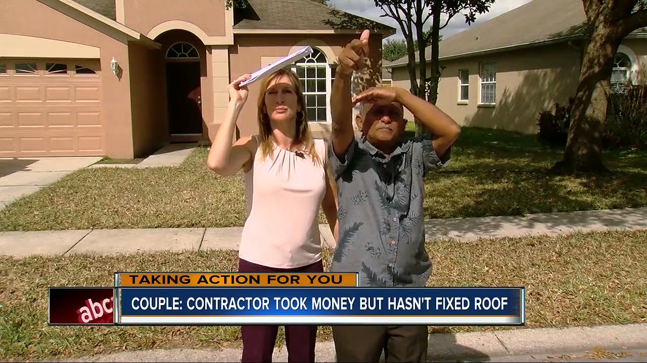 Couple: Contractor took money but hasn't fixed roof