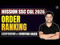 Order Ranking : Queue, Row, Interchange &amp; Competition Based Questions | SSC CGL 2026