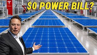 Elon Musk’s 100GW Solar Factory Revealed: Free Power for Retirees?