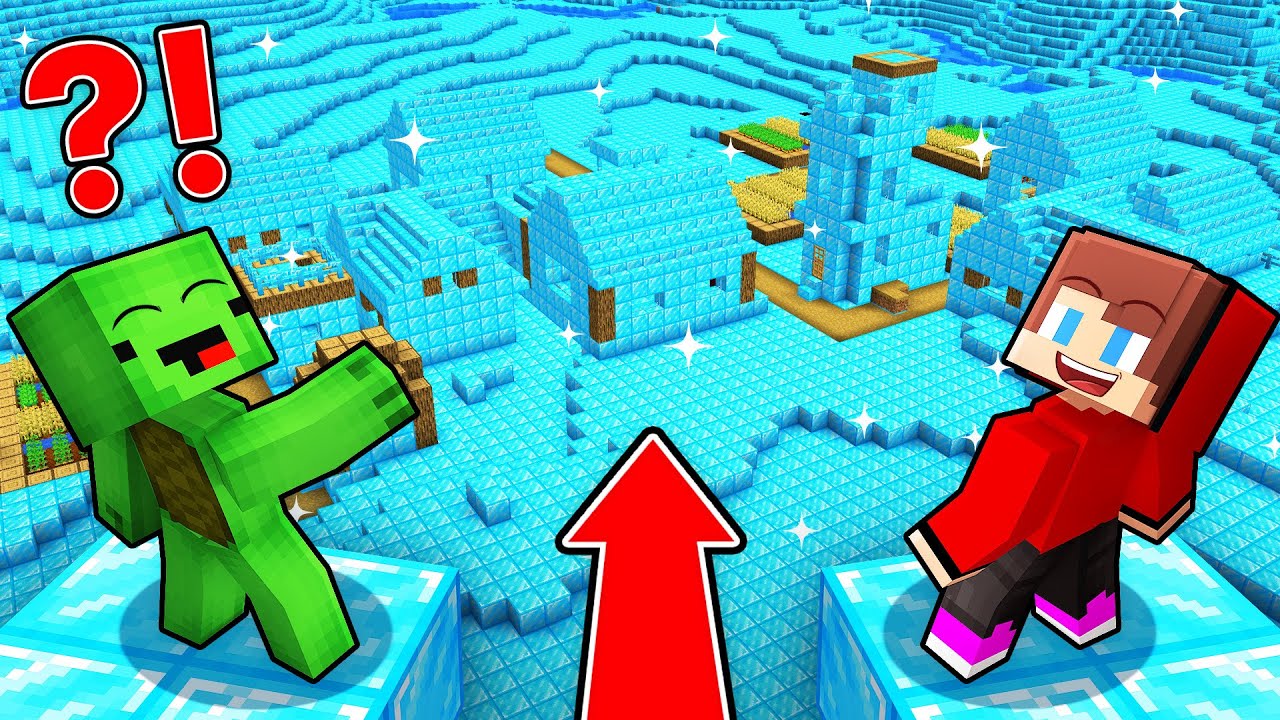 Mikey and JJ Found a Diamond Village in Minecraft (Maizen)