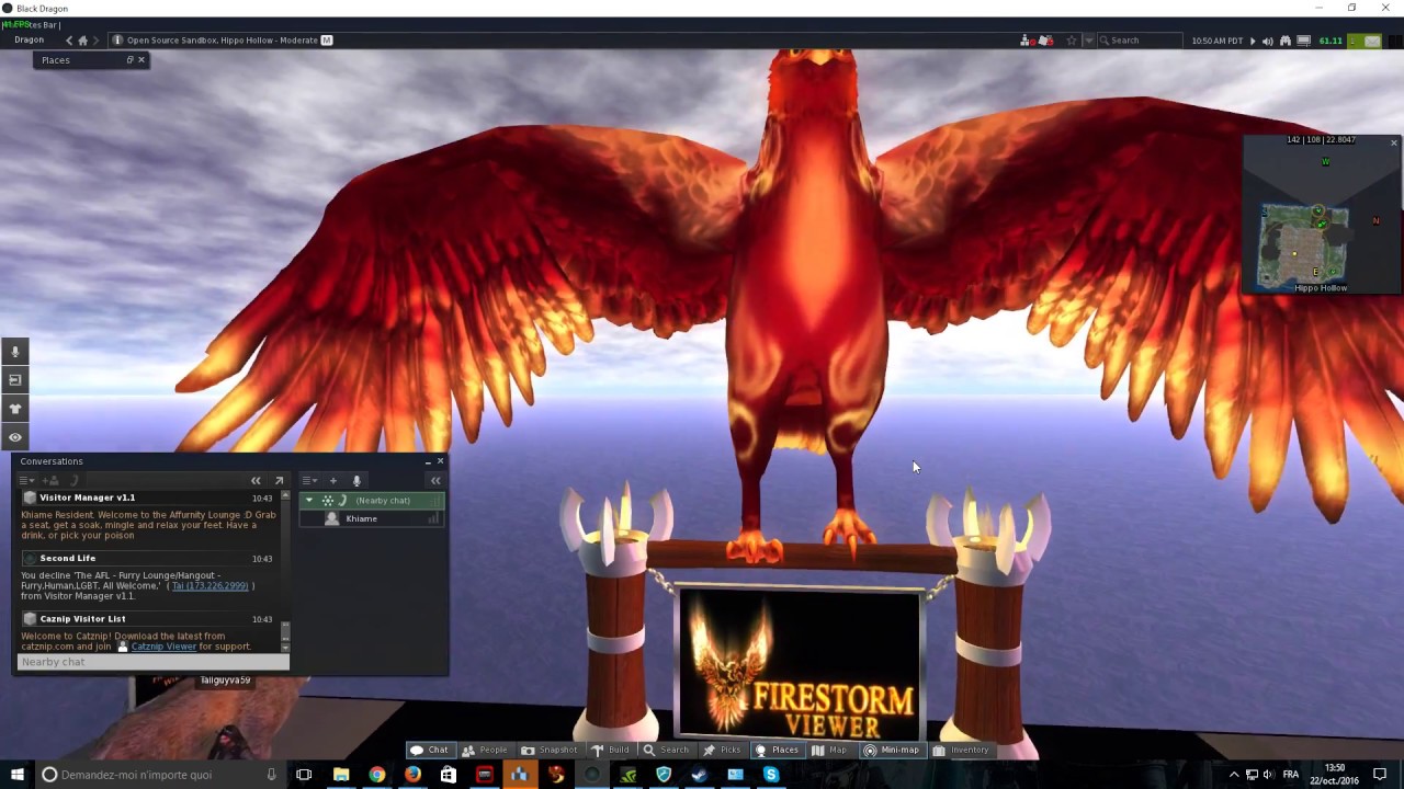 black dragon second life viewer sim YouTube