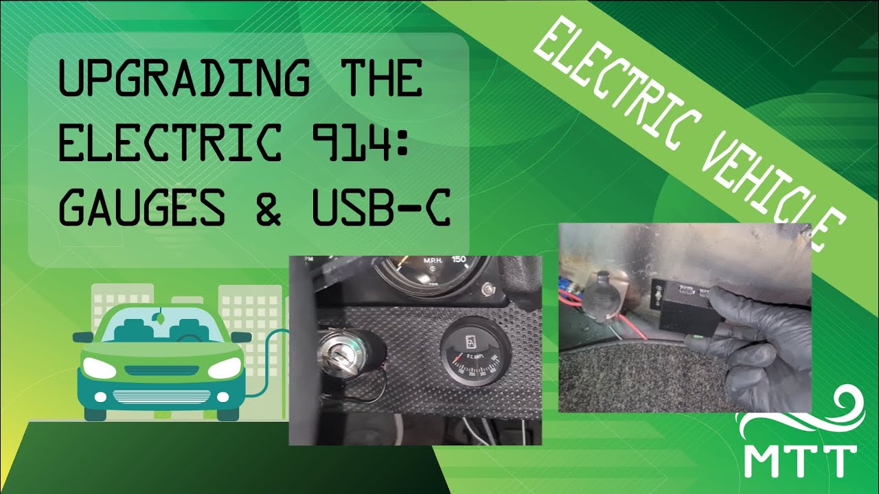 Porsche 914 Upgrade Project - 06 - Moving Gauges and USB-C Charging