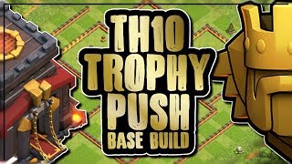 TH 10 TROPHY BASE | Clash Of Clans - TH10 Trophy Base 2018 + Defense Replays