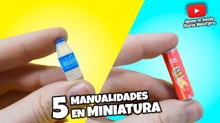 5 MANUALIDADES EN MINIATURA FÁCILES DE HACER|DIY