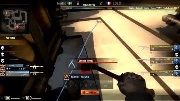 CS:GO Fnatic VS LDLC | Flusha Ninja Defuse (de_mirage)