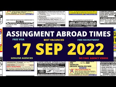 assignment abroad times 28 september 2022