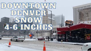 Downtown Denver Colorado Snow February 15, 2023