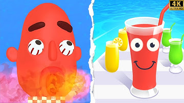 Sandwich Runner VS Juice Run - Satisfying ASMR Gameplay ALLLevels NEW UPDATE Gameplay Android Part 3