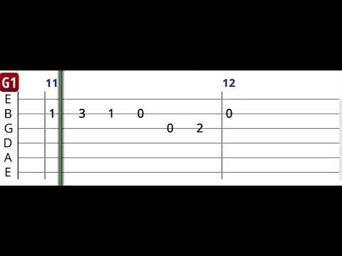 Samanyolu - Bir Şarkısın Sen - Solo Gitar Tab - Gitar Dersi