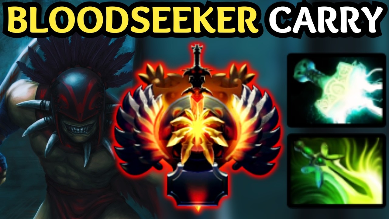 🔥 BLOODSEEKER Carry — Massive Damage Build 🔥 Dota 2