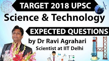 Target 2018 UPSC - Science & Technology Current Affairs - Expected Questions SET 1