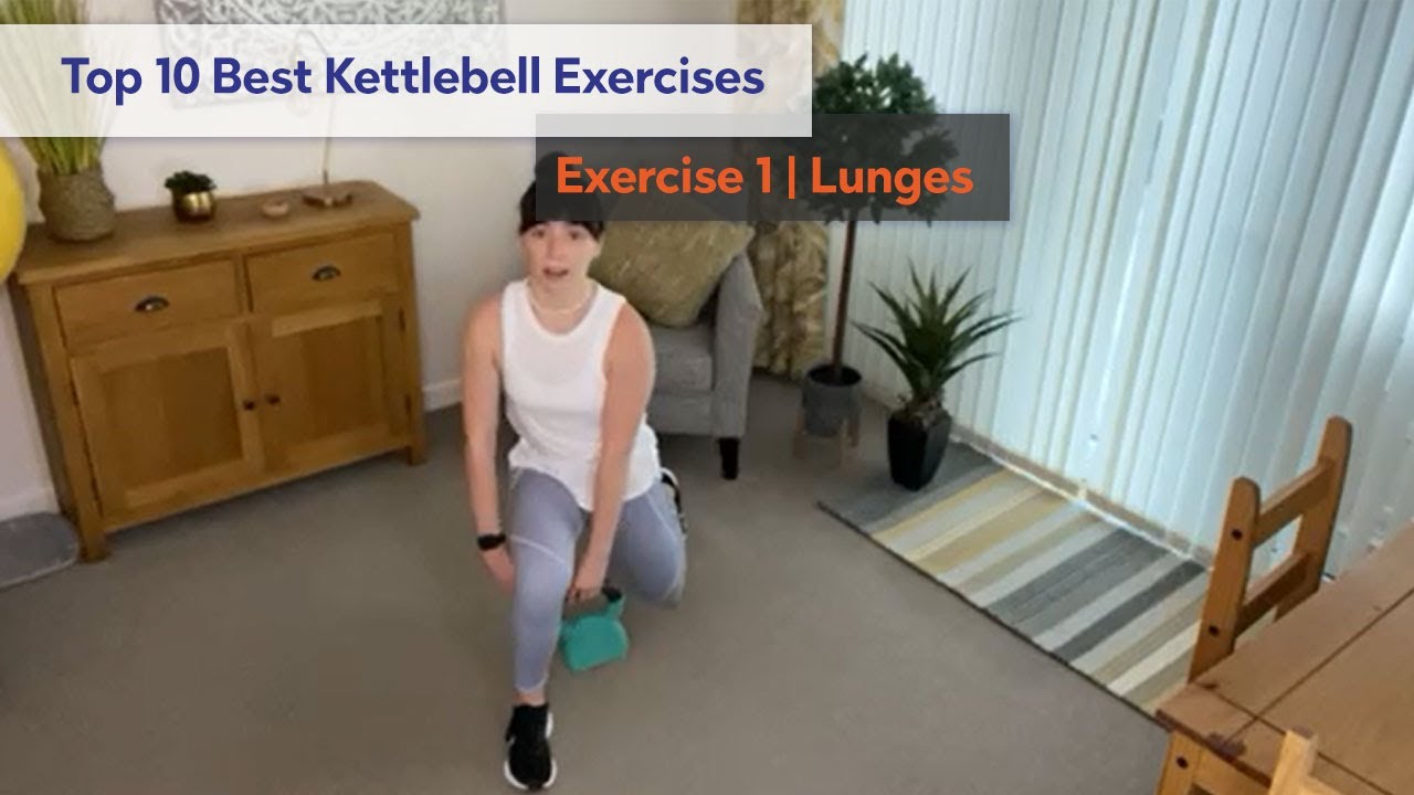 Top 10 Best Kettlebell Exercises Exercise 1 Lunges YouTube