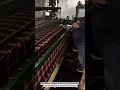 Pedal-Powered Mechanical Loom Machine Weaving Traditional Plaid Tartan Fabric #factory
